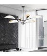 Vene 6 Hvid/Guld loftslampe - Ø12 cm, E14, 230V, uden lyskilde