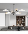 Vene 6 Hvid/Guld loftslampe - Ø12 cm, E14, 230V, uden lyskilde