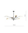Vene 6 Hvid/Guld loftslampe - Ø12 cm, E14, 230V, uden lyskilde