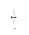 Vene K2 Hvid/Guld væglampe - Ø12 cm, E14, 230V, uden lyskilde