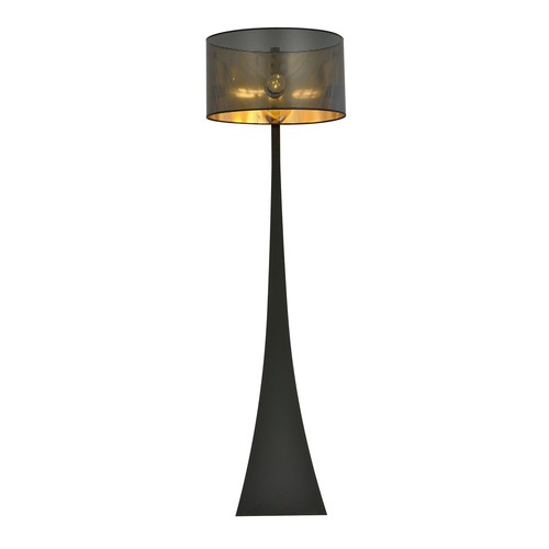 Estrella LP1 Sort/Guld gulvlampe - Ø45 cm, E27, 230V, uden lyskilde