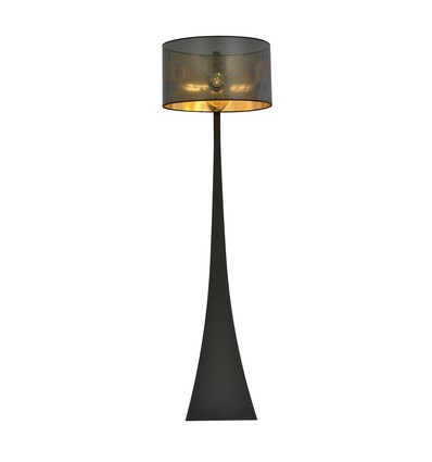 Estrella LP1 Sort/Guld gulvlampe - Ø45 cm, E27, 230V, uden lyskilde