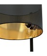 Estrella LP1 Sort/Guld gulvlampe - Ø45 cm, E27, 230V, uden lyskilde