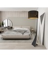 Estrella LP1 Sort/Guld gulvlampe - Ø45 cm, E27, 230V, uden lyskilde