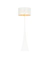 Estrella LP1 Hvid/Guld gulvlampe - Ø45 cm, E27, 230V, uden lyskilde
