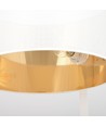 Estrella LP1 Hvid/Guld gulvlampe - Ø45 cm, E27, 230V, uden lyskilde