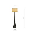 Estrella LP1 Rattan gulvlampe - Ø45 cm, E27, 230V, uden lyskilde