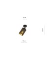 Bronx 1 Sort loftslampe - Ø10 cm, E14, 230V, uden lyskilde