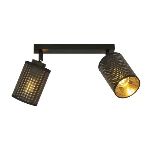 Bronx 2 Sort loftslampe - Ø10 cm, E14, 230V, uden lyskilde