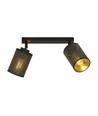 Bronx 2 Sort loftslampe - Ø10 cm, E14, 230V, uden lyskilde
