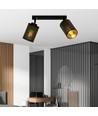 Bronx 2 Sort loftslampe - Ø10 cm, E14, 230V, uden lyskilde