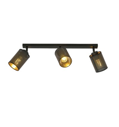 Bronx 3 Sort loftslampe - Ø10 cm, E14, 230V, uden lyskilde