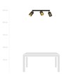 Bronx 3 Sort loftslampe - Ø10 cm, E14, 230V, uden lyskilde