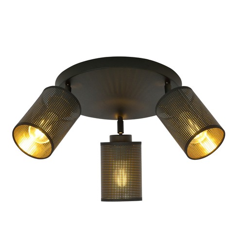 Bronx 3 Premium Sort loftslampe - Ø10 cm, E14, 230V, uden lyskilde