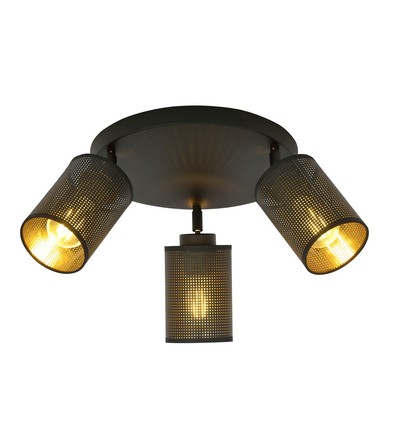 Bronx 3 Premium Sort loftslampe - Ø10 cm, E14, 230V, uden lyskilde