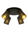 Bronx 4 Premium Sort loftslampe - Ø10 cm, E14, 230V, uden lyskilde