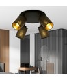 Bronx 4 Premium Sort loftslampe - Ø10 cm, E14, 230V, uden lyskilde
