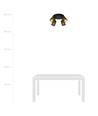 Bronx 4 Premium Sort loftslampe - Ø10 cm, E14, 230V, uden lyskilde