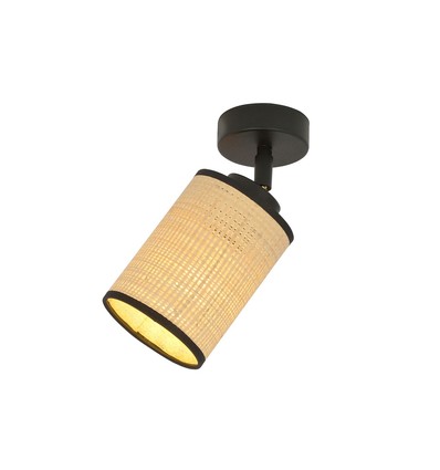 Yoga 1 Sort loftslampe - Ø10 cm, E14, 230V, uden lyskilde
