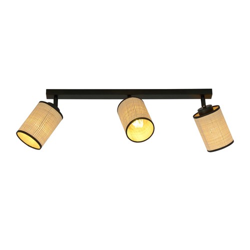 Yoga 3 Sort loftslampe - Ø10 cm, E14, 230V, uden lyskilde