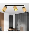 Yoga 3 Sort loftslampe - Ø10 cm, E14, 230V, uden lyskilde