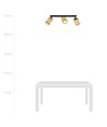 Yoga 3 Sort loftslampe - Ø10 cm, E14, 230V, uden lyskilde