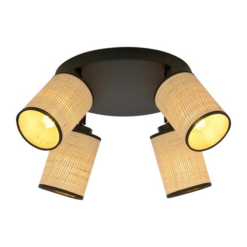 Yoga 4 Premium Sort loftslampe - Ø10 cm, E14, 230V, uden lyskilde