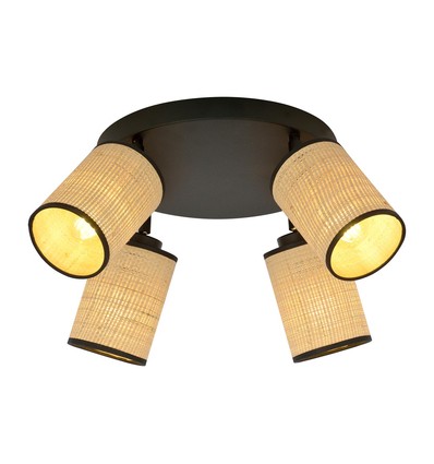 Yoga 4 Premium Sort loftslampe - Ø10 cm, E14, 230V, uden lyskilde