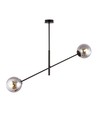 Linear 2 Sort/Grafit pendellampe - Ø14 cm, E14, 230V, uden lyskilde