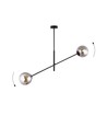 Linear 2 Sort/Grafit pendellampe - Ø14 cm, E14, 230V, uden lyskilde