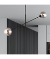 Linear 2 Sort/Grafit pendellampe - Ø14 cm, E14, 230V, uden lyskilde