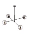 Linear 4 Sort/Grafit pendellampe - Ø14 cm, E14, 230V, uden lyskilde