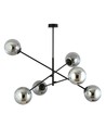 Linear 6 Sort/Grafit pendellampe - Ø14 cm, E14, 230V, uden lyskilde