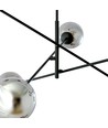 Linear 6 Sort/Grafit pendellampe - Ø14 cm, E14, 230V, uden lyskilde