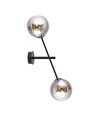 Linear K2 Sort/Grafit væglampe - Ø14 cm, E14, 230V, uden lyskilde