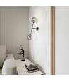 Linear K2 Sort/Grafit væglampe - Ø14 cm, E14, 230V, uden lyskilde