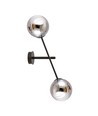 Linear K2 Sort/Grafit væglampe - Ø14 cm, E14, 230V, uden lyskilde