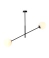 Linear 2 Sort/Opal pendellampe - Ø15 cm, E14, 230V, uden lyskilde
