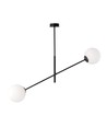 Linear 2 Sort/Opal pendellampe - Ø15 cm, E14, 230V, uden lyskilde