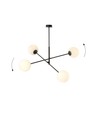 Linear 4 Sort/Opal pendellampe - Ø15 cm, E14, 230V, uden lyskilde