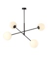 Linear 4 Sort/Opal pendellampe - Ø15 cm, E14, 230V, uden lyskilde