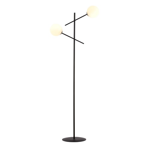Linear LP2 Sort/Opal gulvlampe - Ø15 cm, E14, 230V, uden lyskilde