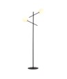 Linear LP2 Sort/Opal gulvlampe - Ø15 cm, E14, 230V, uden lyskilde