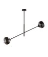 Linear 2 Sort/Stribe pendellampe - Ø14 cm, E14, 230V, uden lyskilde