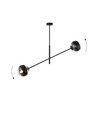 Linear 2 Sort/Stribe pendellampe - Ø14 cm, E14, 230V, uden lyskilde