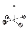 Linear 4 Sort/Stribe pendellampe - Ø14 cm, E14, 230V, uden lyskilde