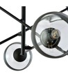 Linear 6 Sort/Stribe pendellampe - Ø14 cm, E14, 230V, uden lyskilde
