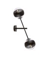 Linear K2 Sort/Stribe væglampe - Ø14 cm, E14, 230V, uden lyskilde
