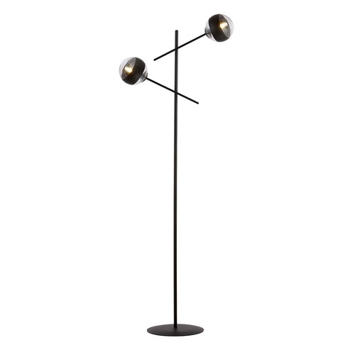Linear LP2 Sort/Stribe gulvlampe - Ø14 cm, E14, 230V, uden lyskilde