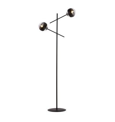 Linear LP2 Sort/Stribe gulvlampe - Ø14 cm, E14, 230V, uden lyskilde